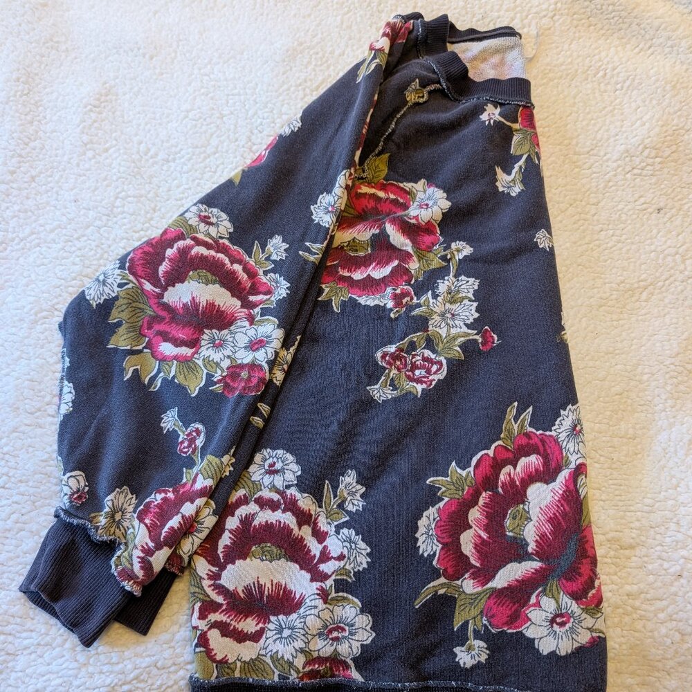 Free People Floral Sweatshirt